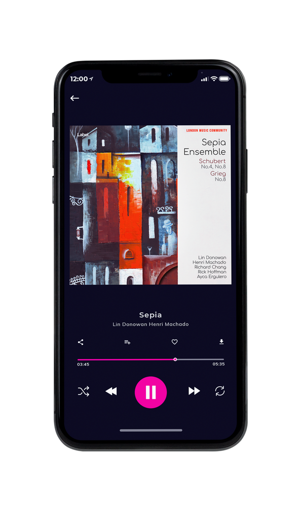 Tablet view of Premade Classical & Romantic Music Book Cover - Blackcurrant #48 | AlbumArtZone*