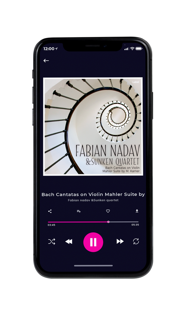 Tablet view of Premade Classical & Romantic Music Album Cover - Swirl #191 | AlbumArtZone*