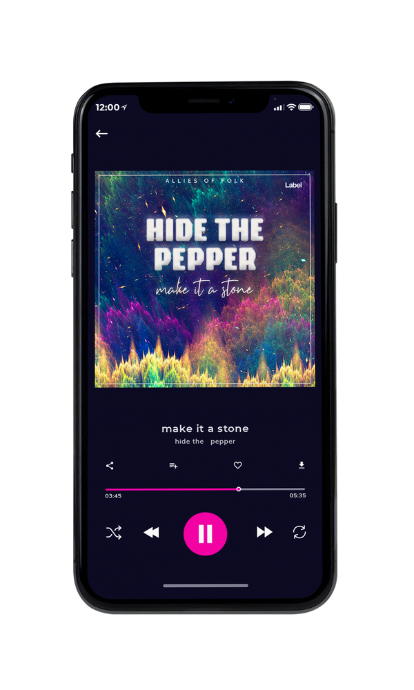 Tablet view of Premade Indie & Folk Music Album Cover - Rhino #217 | AlbumArtZone*