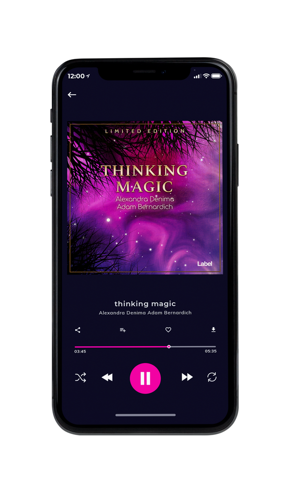 Tablet view of Premade Podcast Album Cover - Plum #228 | AlbumArtZone*