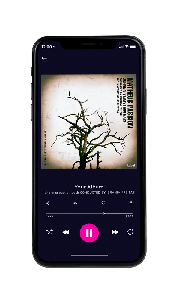 Tablet view of Premade Contemporary Music Album Cover - Black Olive #352 | AlbumArtZone*