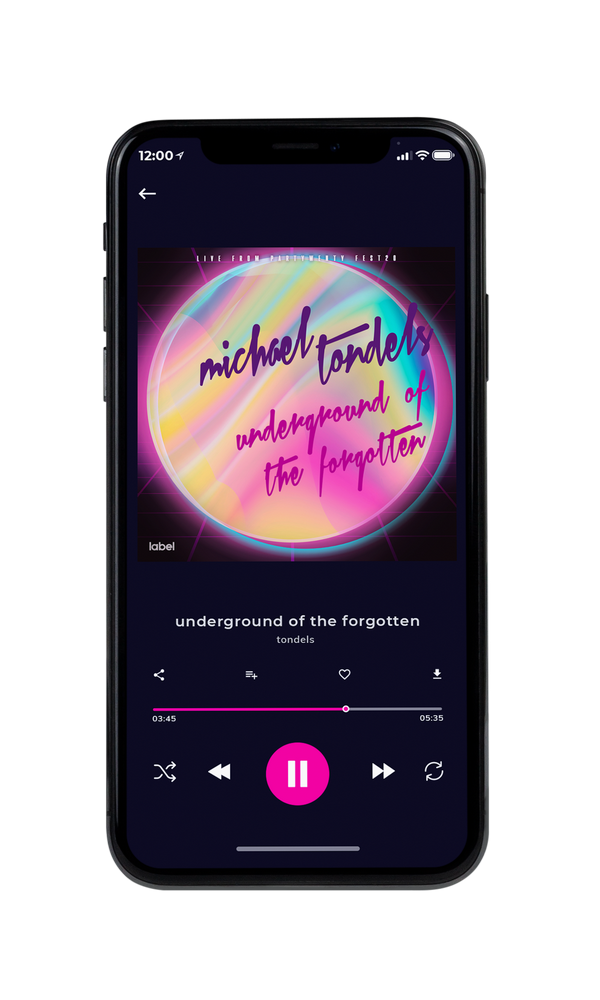 Tablet view of Premade Electronica & Ambient Album Cover - Akaroa #387 | AlbumArtZone*