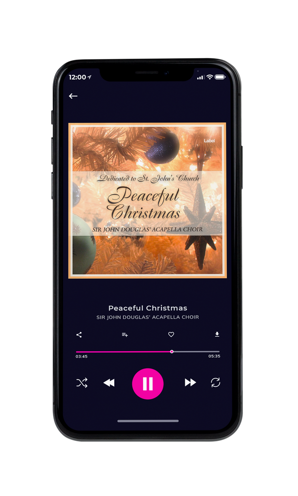 Tablet view of Premade Christmas Music Album Cover - Tumbleweed #571 | AlbumArtZone*