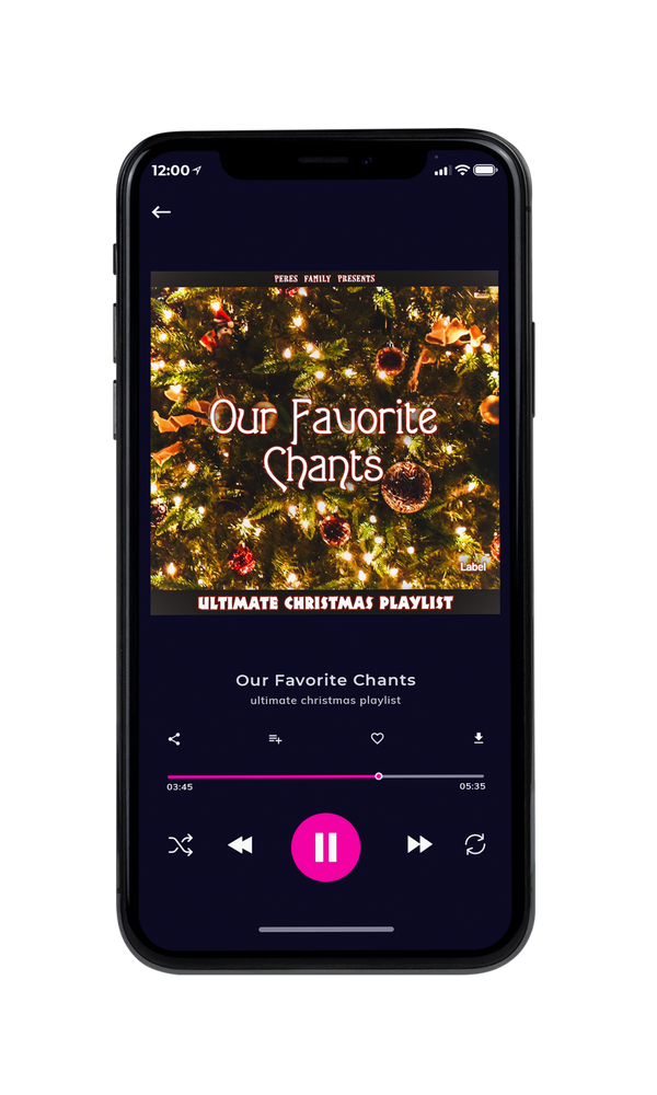 Tablet view of Premade Christmas Music Album Cover - Black Marlin #605 | AlbumArtZone*