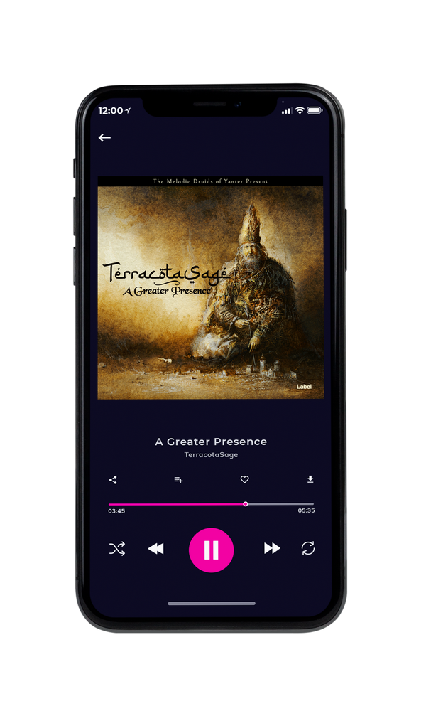 Tablet view of Premade Indie & Folk Music Album Cover - Metallic Bronze #607 | AlbumArtZone*