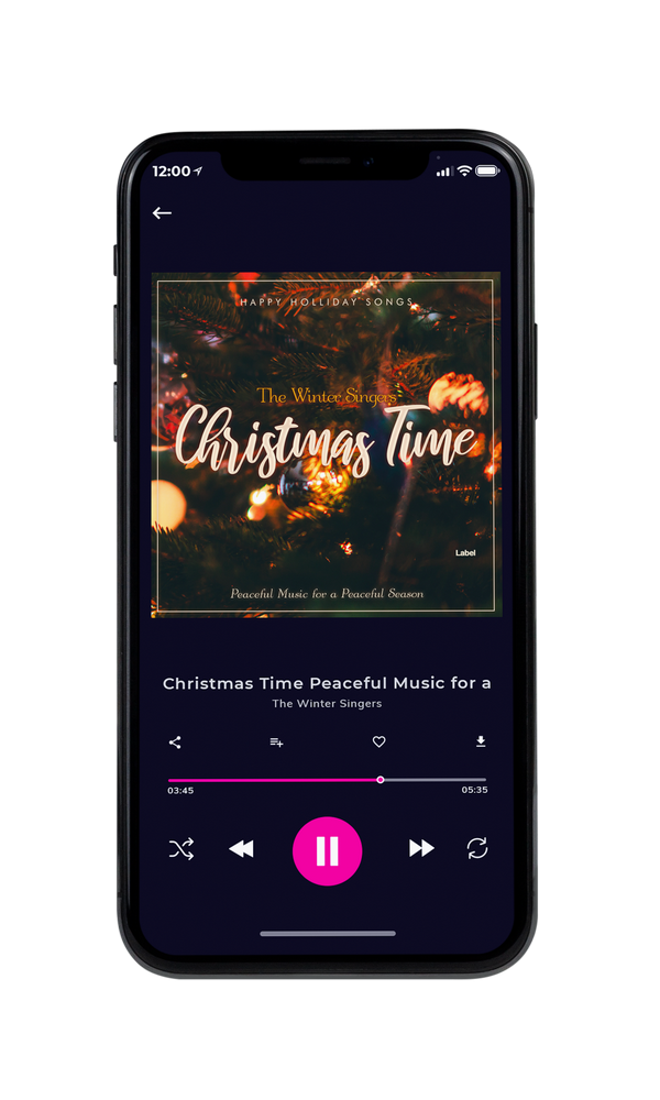 Tablet view of Premade Christmas Music Book Cover - Rangitoto #625 | AlbumArtZone*
