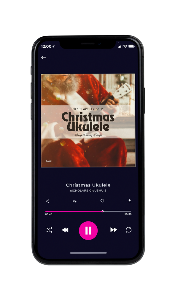 Tablet view of Premade Christmas Music Album Cover - Akaroa #632 | AlbumArtZone*