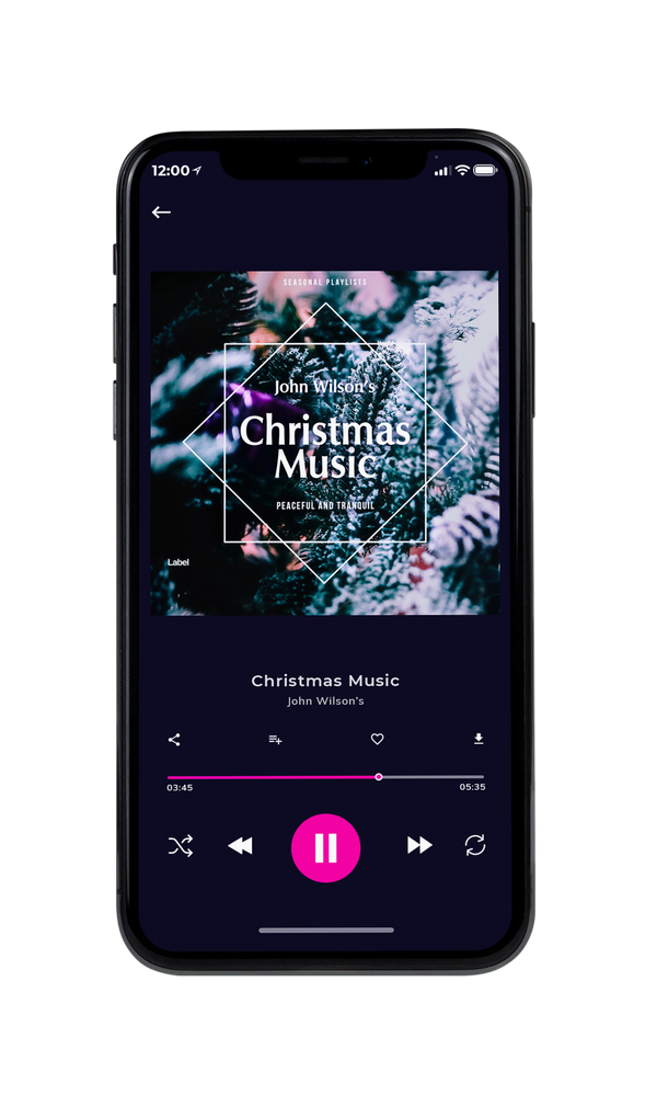 Tablet view of Premade Christmas Music Album Cover - Mirage #638 | AlbumArtZone*