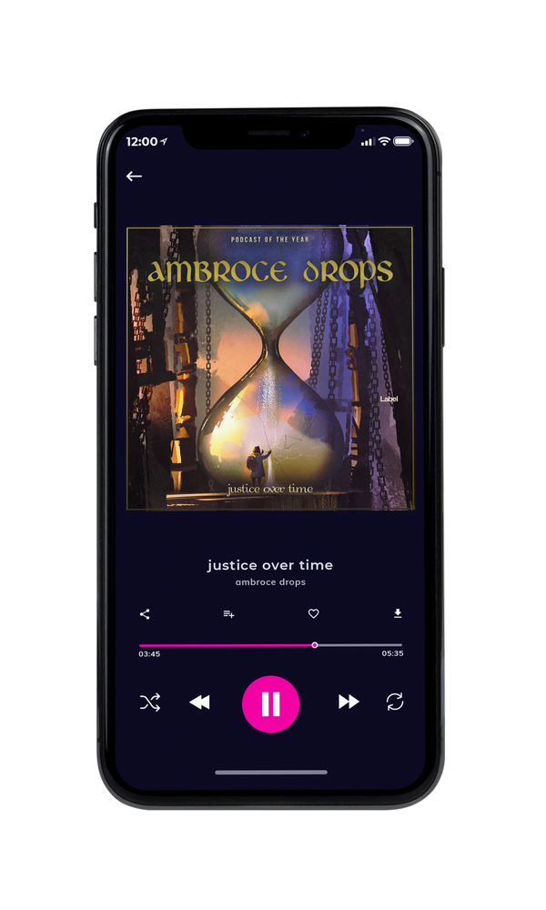 Tablet view of Premade Podcast Album Cover - Thunder #1253 | AlbumArtZone*