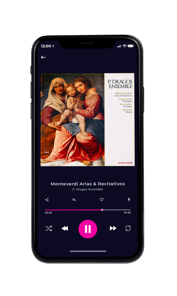 Tablet view of Premade Classical & Romantic Music Album Cover - Cocoa Brown #1391 | AlbumArtZone*