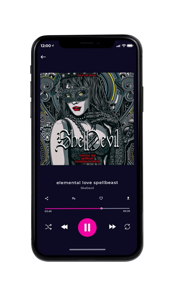Tablet view of Premade Heavy Metal & Gothic Metal Book Cover - Soft Amber #1683 | AlbumArtZone*