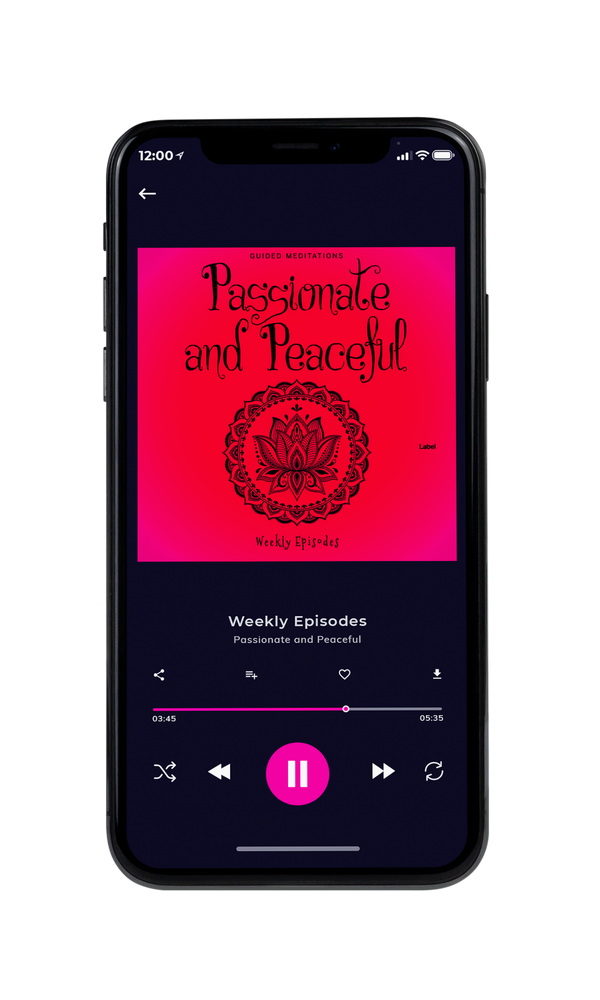Tablet view of Premade Podcast Album Cover - Red Ribbon #1704 | AlbumArtZone*