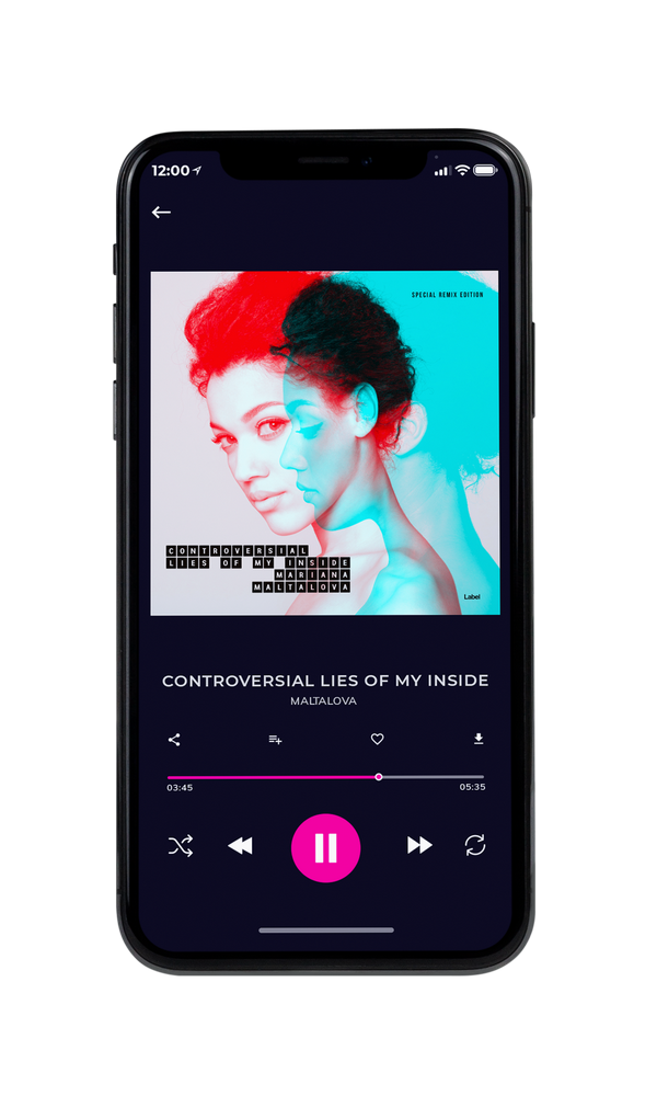 Tablet view of Premade Pop Album Cover - Blue Chill #2071 | AlbumArtZone*