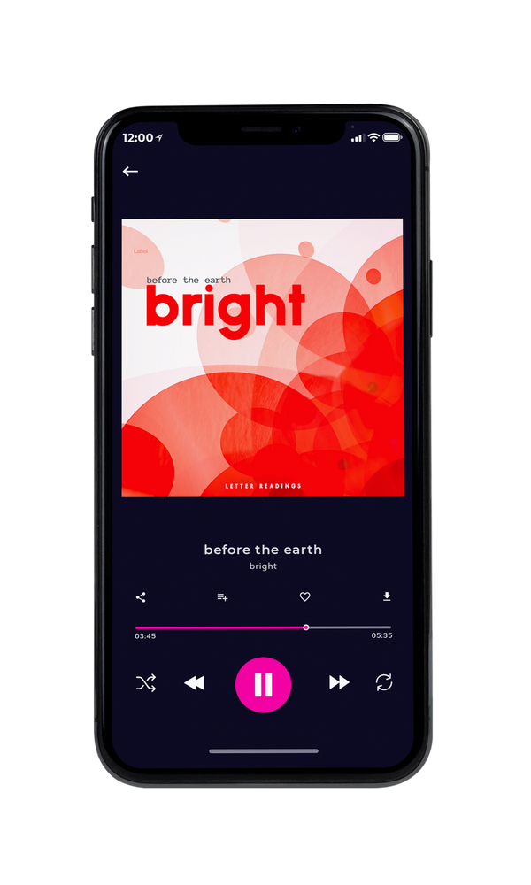 Tablet view of Premade Podcast Album Cover - Apricot Peach #2229 | AlbumArtZone*