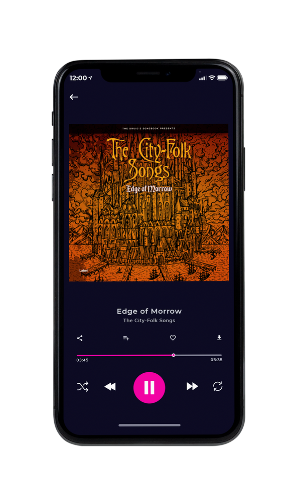 Tablet view of Premade Indie & Folk Music Album Cover - Graphite #2268 | AlbumArtZone*