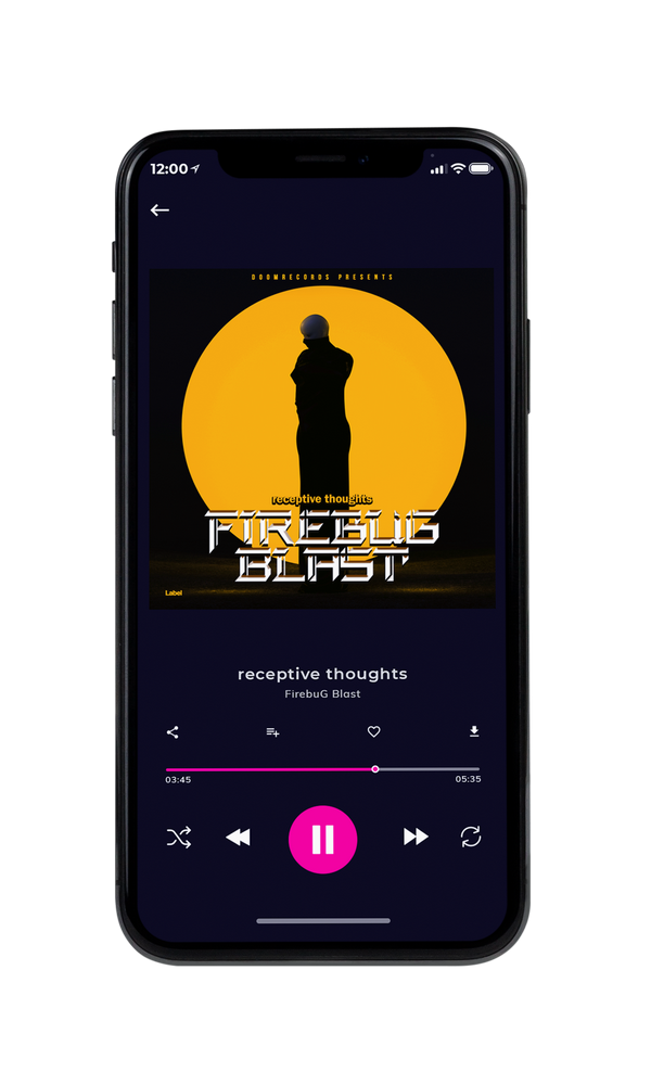 Tablet view of Premade EDM, House & Dub Album Cover - Lightning Yellow #2298 | AlbumArtZone*
