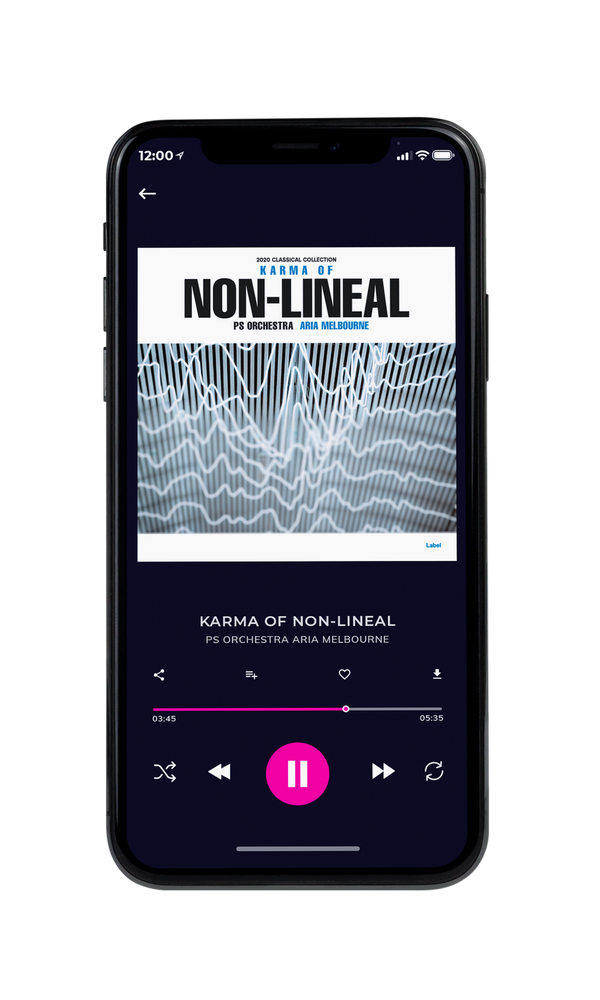 Tablet view of Premade Classical & Romantic Music Album Cover - Hit Gray #2319 | AlbumArtZone*
