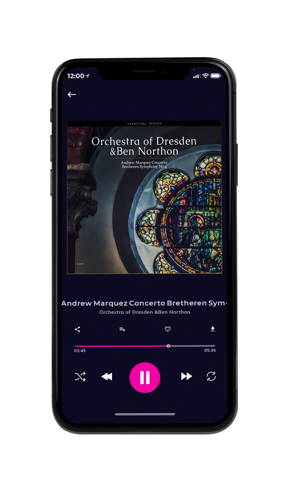Tablet view of Premade Classical & Romantic Music Album Cover - Shark #2584 | AlbumArtZone*