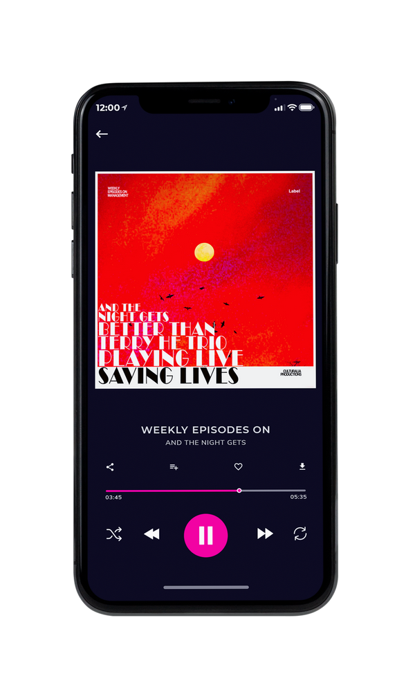 Tablet view of Premade Traditional Jazz & Blues Album Cover - Crimson #2833 | AlbumArtZone*