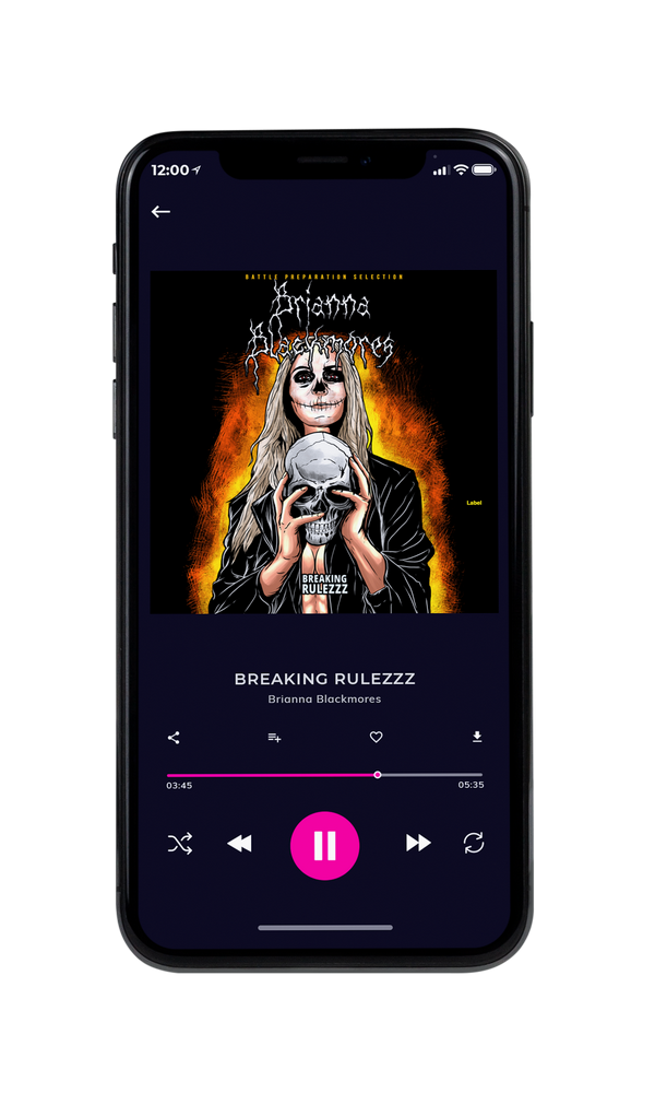 Tablet view of Premade Heavy Metal & Gothic Metal Album Cover - Night Rider #2869 | AlbumArtZone*
