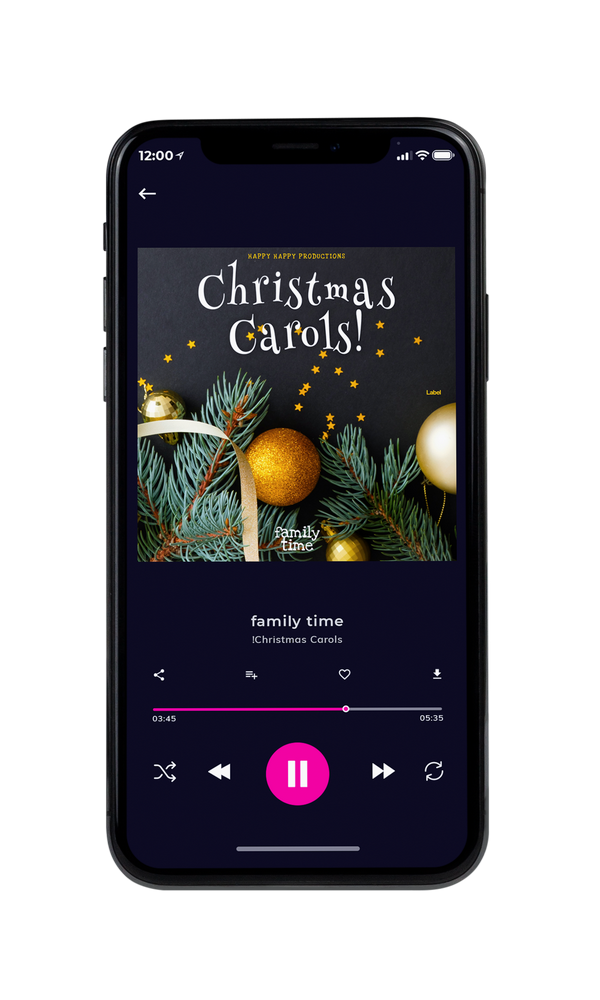 Tablet view of Premade Christmas Music Album Cover - Heavy Metal #2971 | AlbumArtZone*