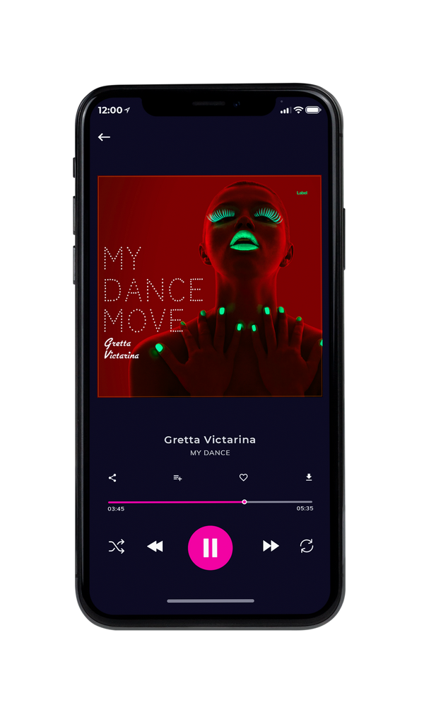 Tablet view of Premade Pop Album Cover - Dark Burgundy #2974 | AlbumArtZone*
