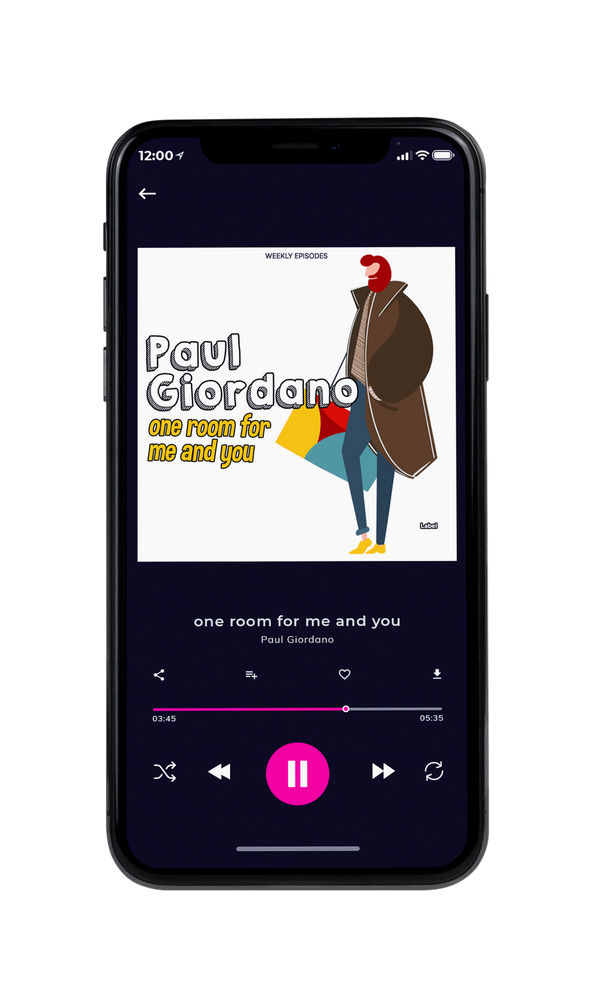 Tablet view of Premade Podcast Album Cover - Taupe #3006 | AlbumArtZone*