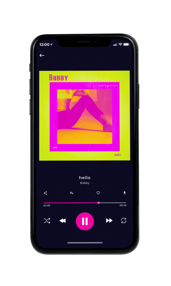 Tablet view of Premade Rock,Punk & Alternative Album Cover - Shocking Pink #3295 | AlbumArtZone*