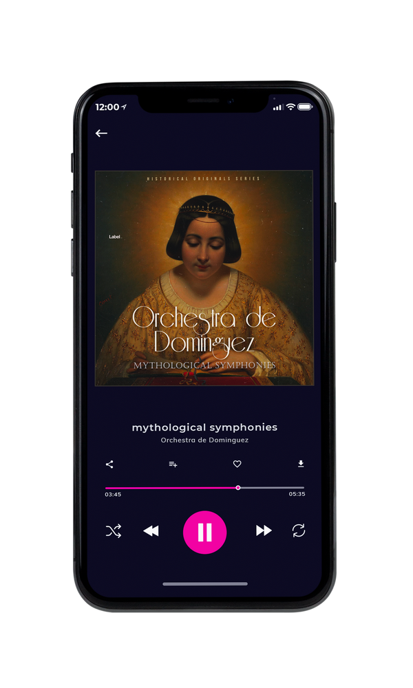 Tablet view of Premade Early Music Album Cover - Black Marlin #3496 | AlbumArtZone*