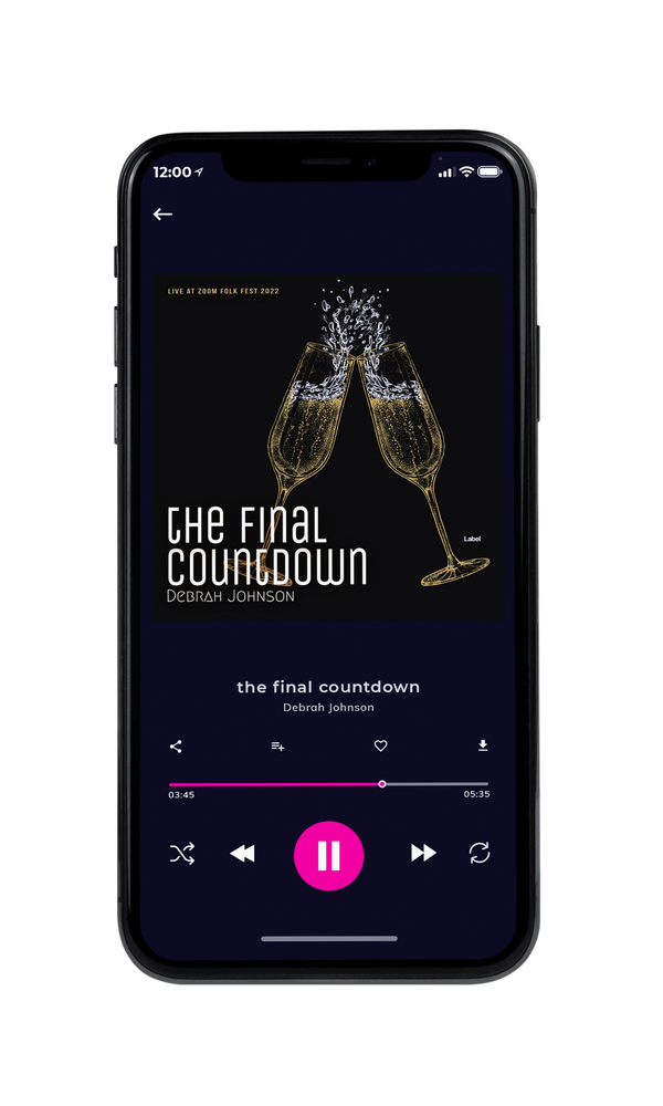 Tablet view of Premade Christmas Music Album Cover - Cod Gray #3640 | AlbumArtZone*