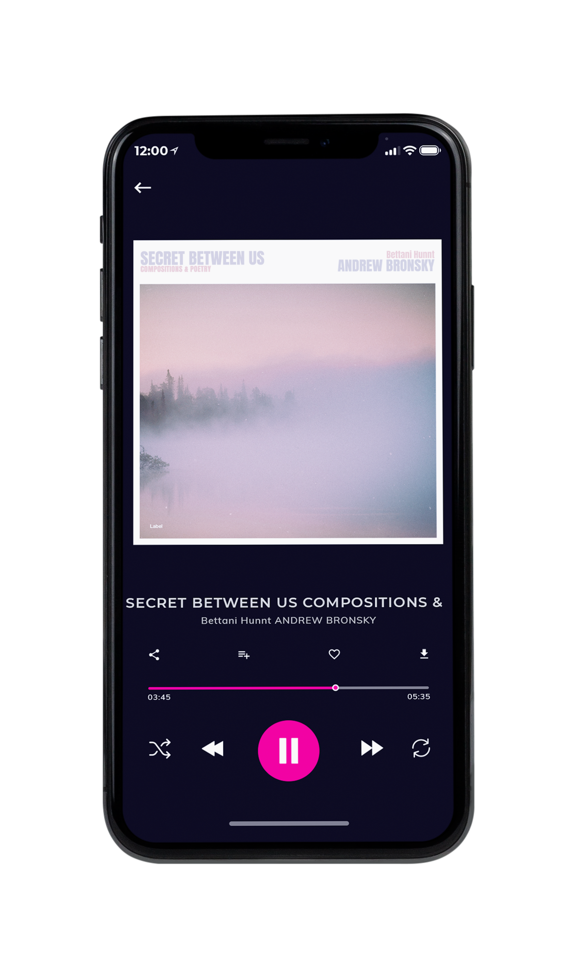 Tablet view of Premade Country & Acoustic Album Cover - Pale Slate #4550 | AlbumArtZone*