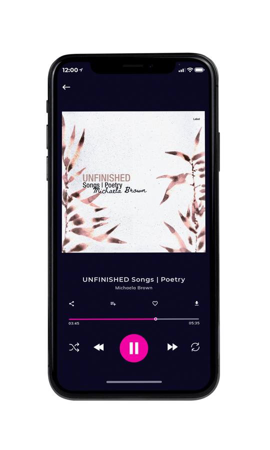 Tablet view of Premade Indie & Folk Music Album Cover - Dawn Pink #4858 | AlbumArtZone*