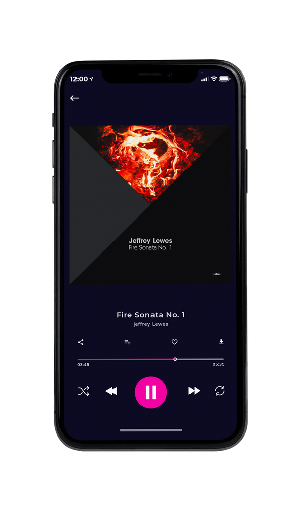 Tablet view of Premade Electronica & Ambient Album Cover - Red Damask #5009 | AlbumArtZone*