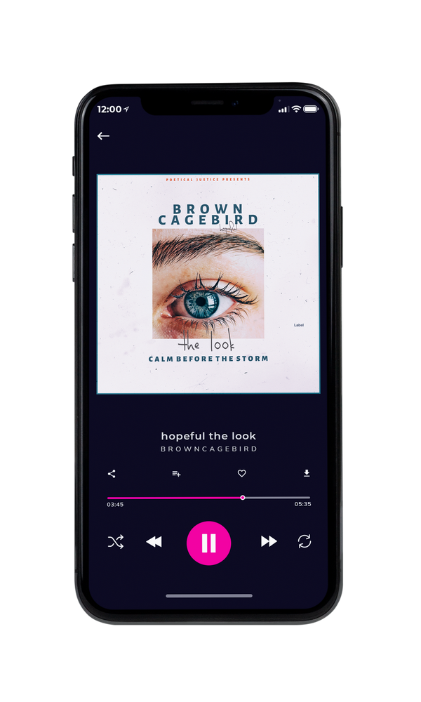Tablet view of Premade Pop Album Cover - Soft Peach #5186 | AlbumArtZone*