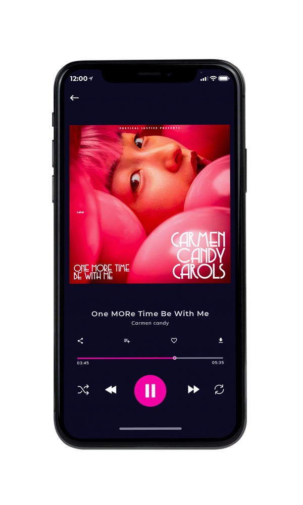 Tablet view of Premade Pop Album Cover - Brick Red #5193 | AlbumArtZone*