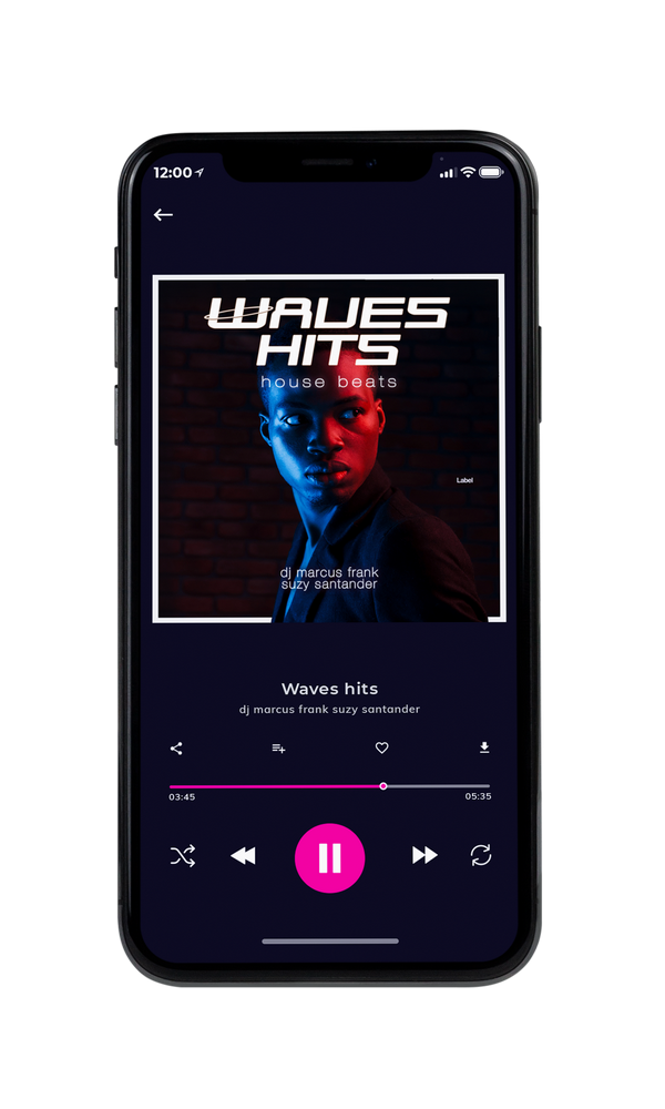 Tablet view of Premade Electronica & Ambient Album Cover - Black #5253 | AlbumArtZone*
