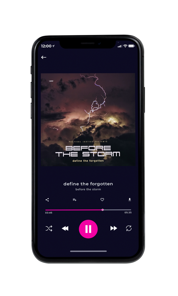 Tablet view of Premade Rock,Punk & Alternative Album Cover - Thunder #5309 | AlbumArtZone*