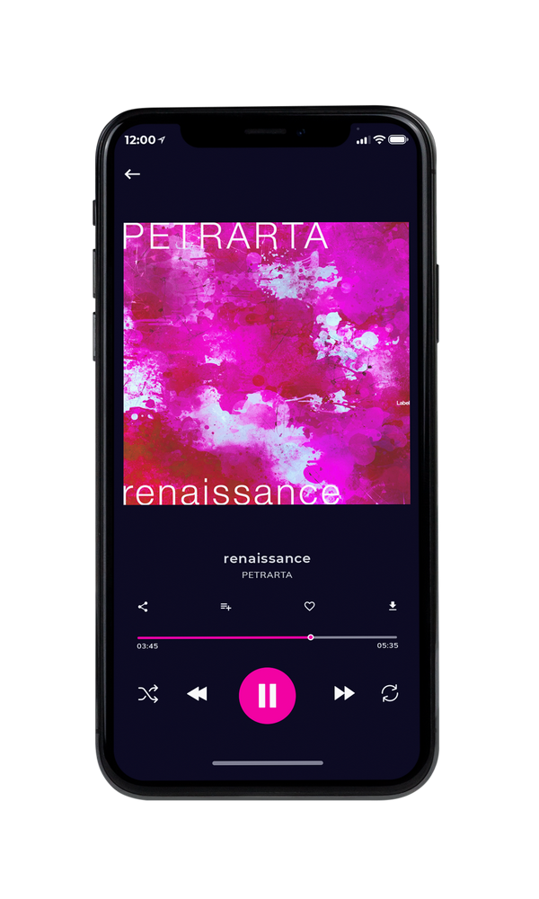 Tablet view of Premade Electronica & Ambient Album Cover - Medium Red Violet #5404 | AlbumArtZone*