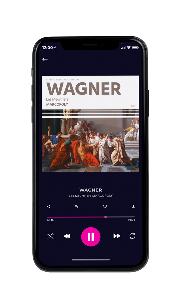 Tablet view of Premade Classical & Romantic Music Album Cover - Kabul #5425 | AlbumArtZone*