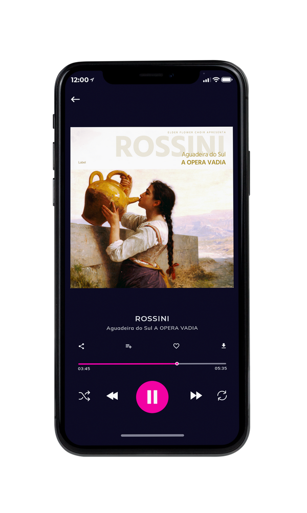 Tablet view of Premade Classical & Romantic Music Album Cover - White Rock #5429 | AlbumArtZone*