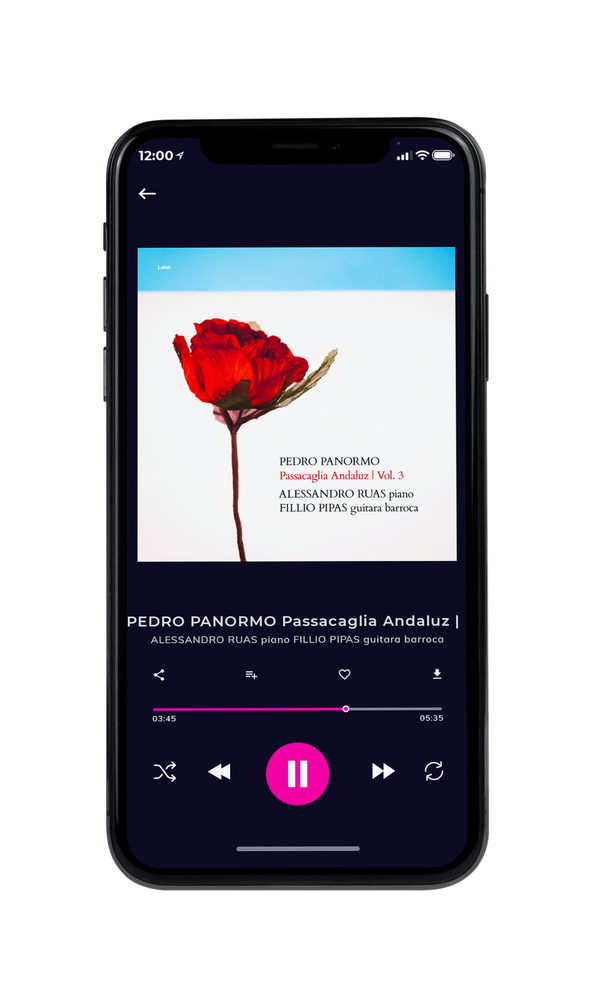 Tablet view of Premade Classical & Romantic Music Album Cover - Pampas #5506 | AlbumArtZone*