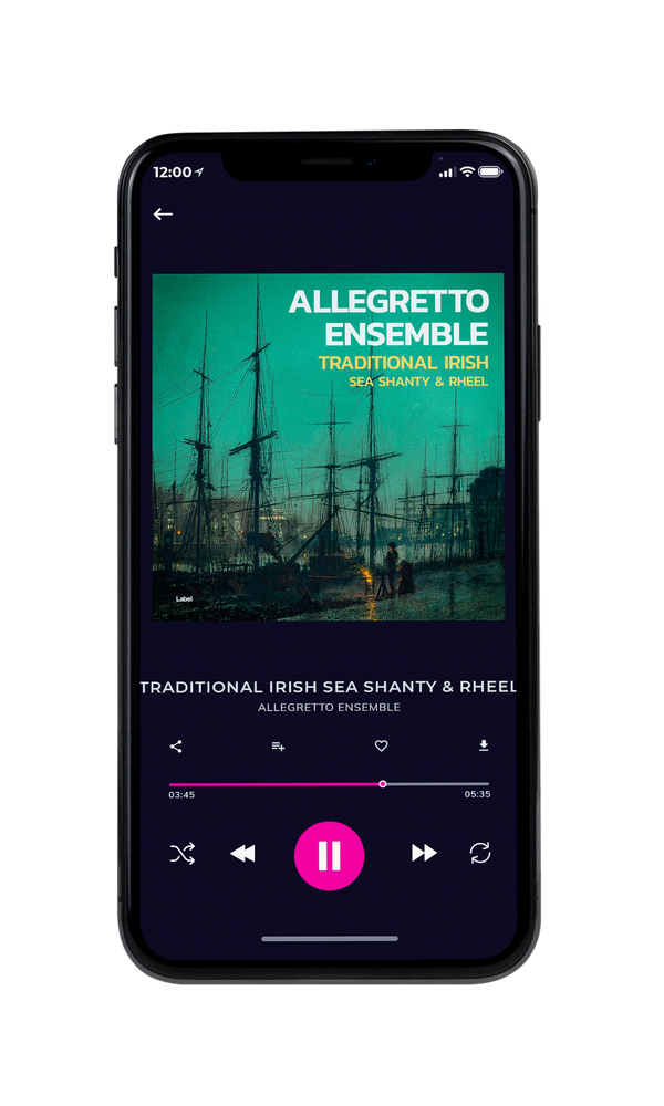 Tablet view of Premade Early Music Album Cover - Viridian #5518 | AlbumArtZone*