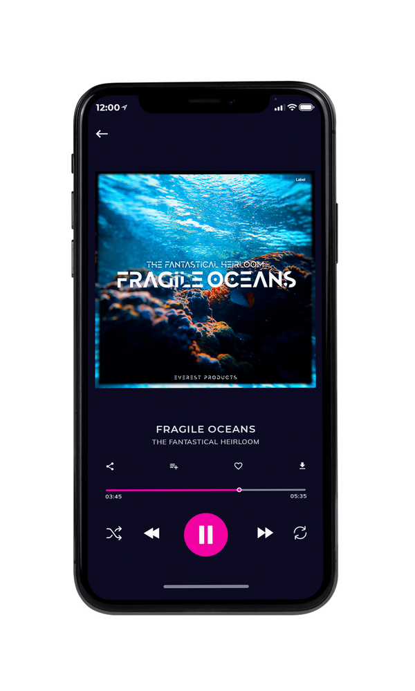 Tablet view of Premade Pop Album Cover - Powder Ash #6225 | AlbumArtZone*