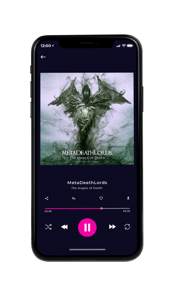Tablet view of Premade Heavy Metal & Gothic Metal Album Cover - French Gray #6447 | AlbumArtZone*