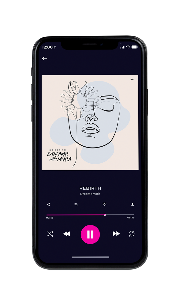 Tablet view of Premade Electronica & Ambient Album Cover - Dawn Pink #6616 | AlbumArtZone*