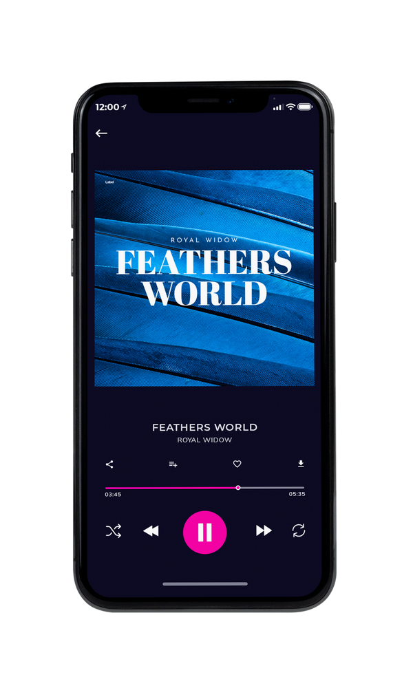 Tablet view of Premade Electronica & Ambient Album Cover - Venice Blue #6623 | AlbumArtZone*