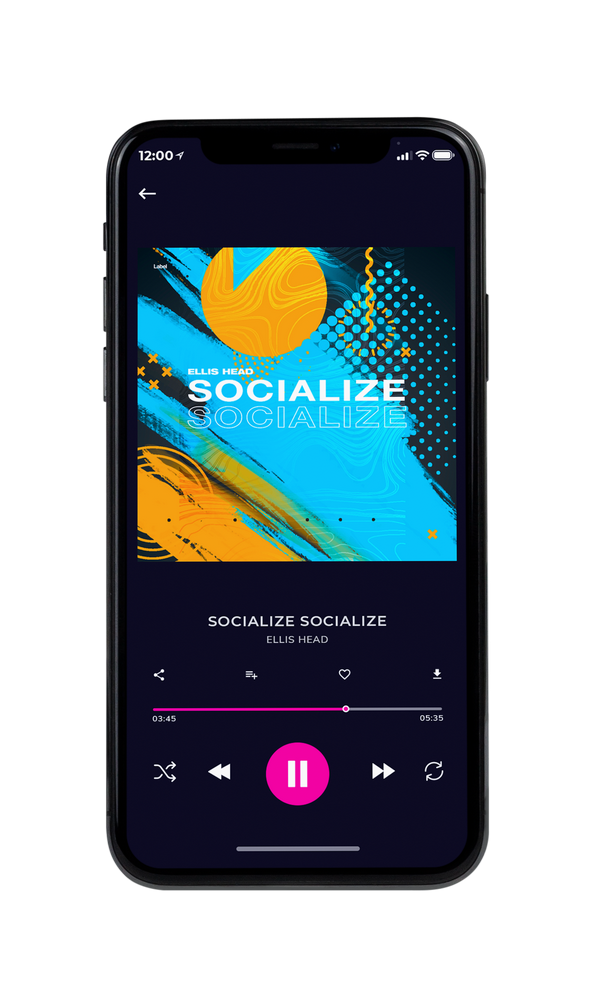 Tablet view of Premade EDM, House & Dub Album Cover - Bright Turquoise #6636 | AlbumArtZone*