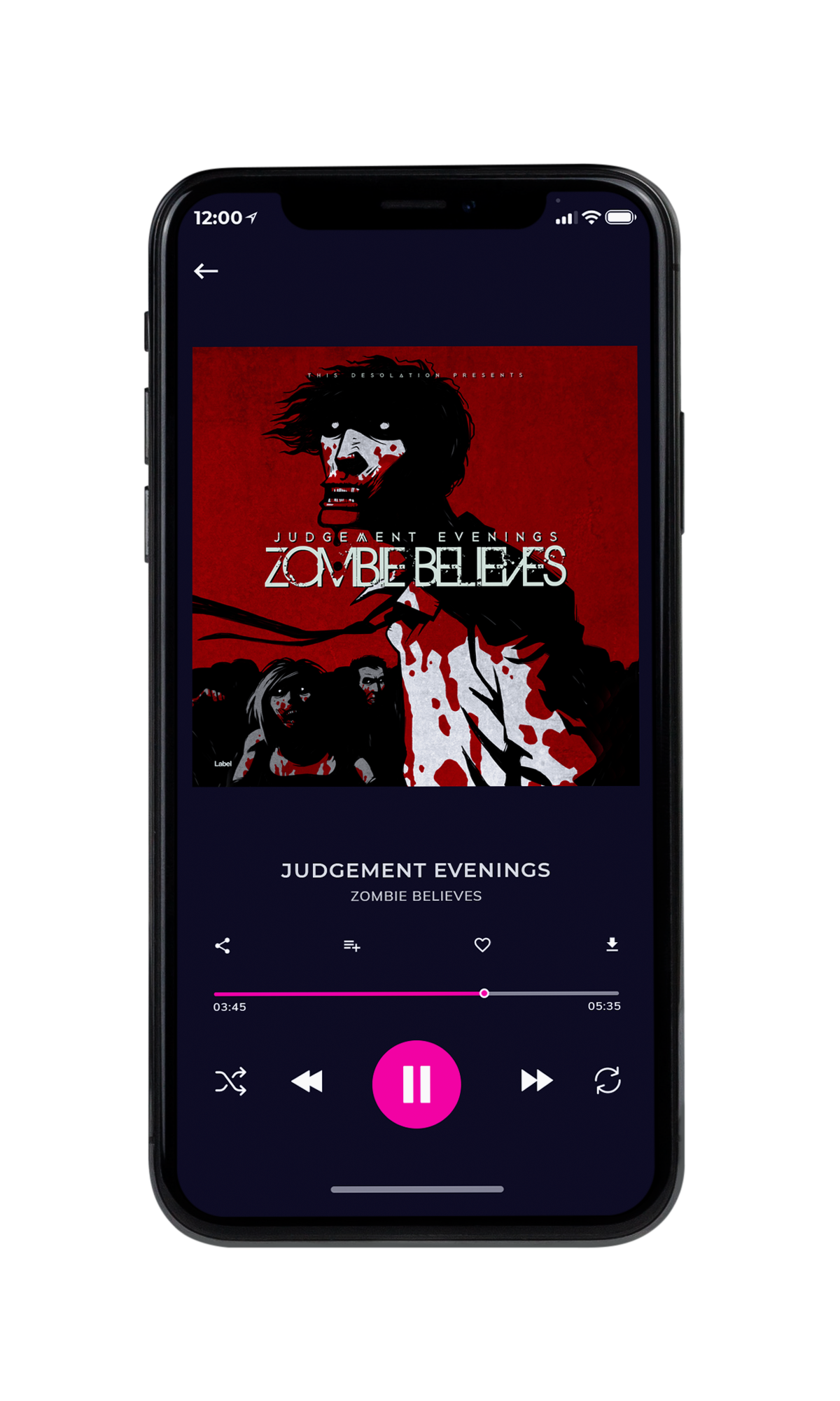Tablet view of Premade Heavy Metal & Gothic Metal Album Cover - Dark Burgundy #6991 | AlbumArtZone*