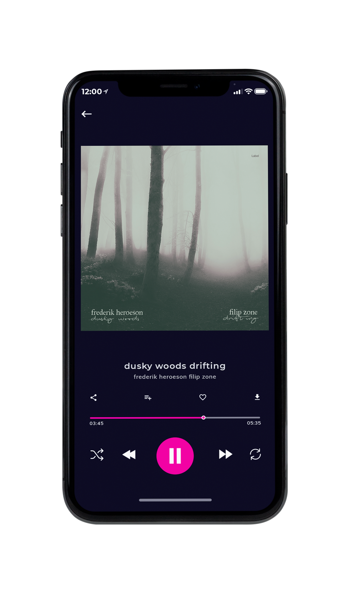 Tablet view of Premade Indie & Folk Music Album Cover - Lunar Green #7002 | AlbumArtZone*