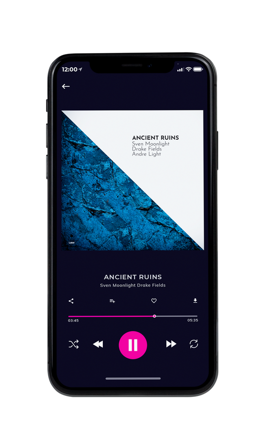 Tablet view of Premade Contemporary Music Album Cover - Atoll #7087 | AlbumArtZone*